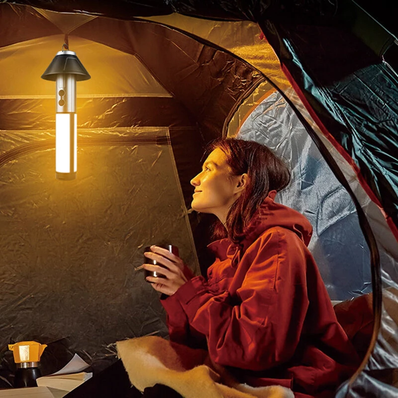 (image for) Bikight Folding LED Bright 3 Sided Lamp Telescopic Flashligh Car Repair Working Lights Dimmable Waterproof Outdoor Camping Tent Light